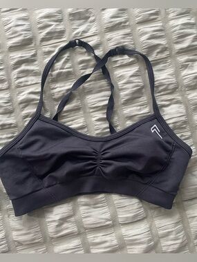 Women's blue Sports Bralette - Adjustable Straps